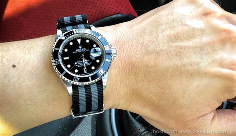 strap for rolex submariner|rolex submariner on nato strap.